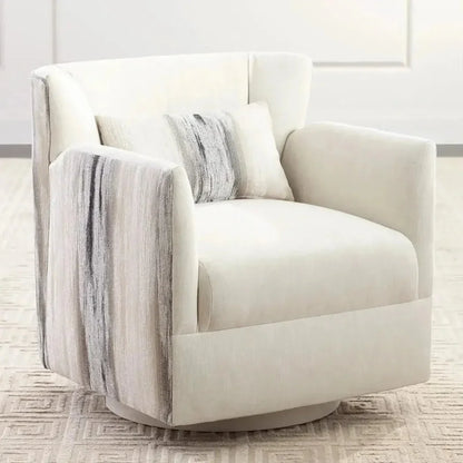 Grace Fabric Swivel Club Chair