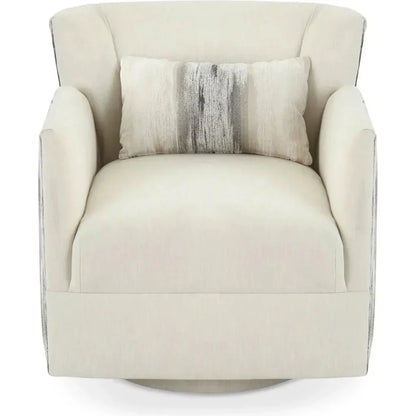 Grace Fabric Swivel Club Chair