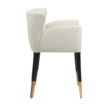 Grace White Fabric Counter Stool