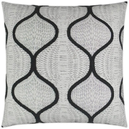 Gradient Black Throw Pillow With Insert