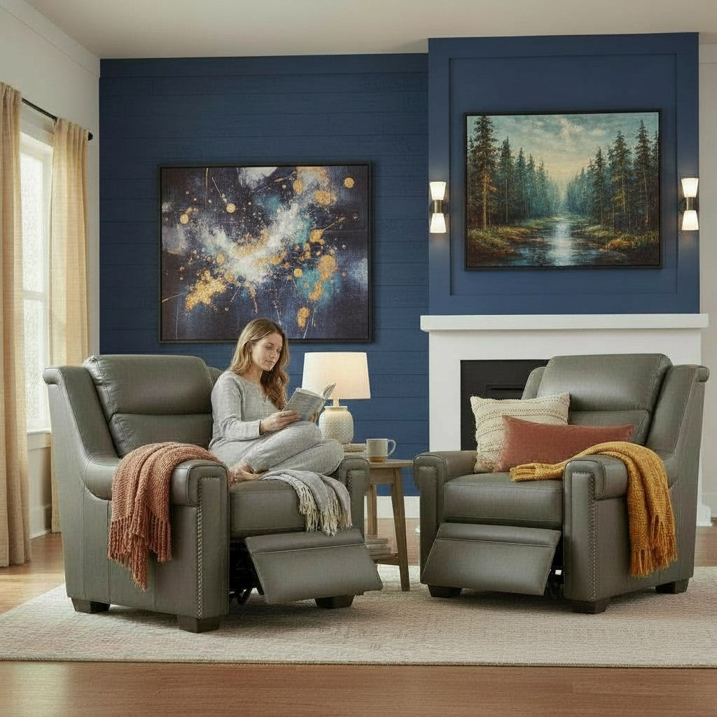 Grandaura Luxury Leather Power Motion Chair