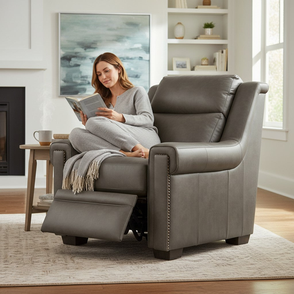 Grandaura Luxury Leather Power Motion Chair