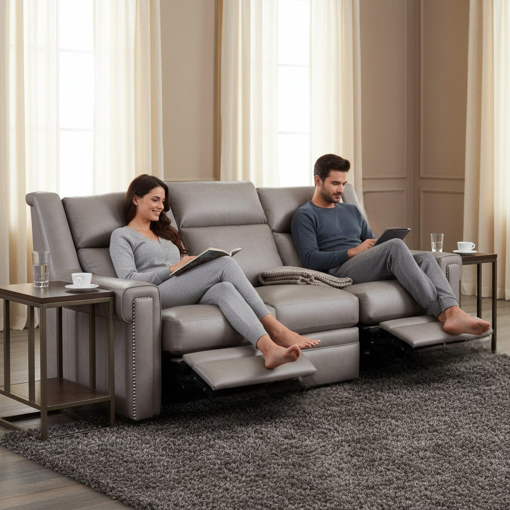 Grandaura Luxury Power Motion Leather Sofa