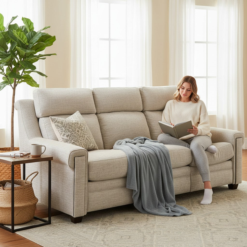 Grandaura Luxury Power Motion Leather Sofa