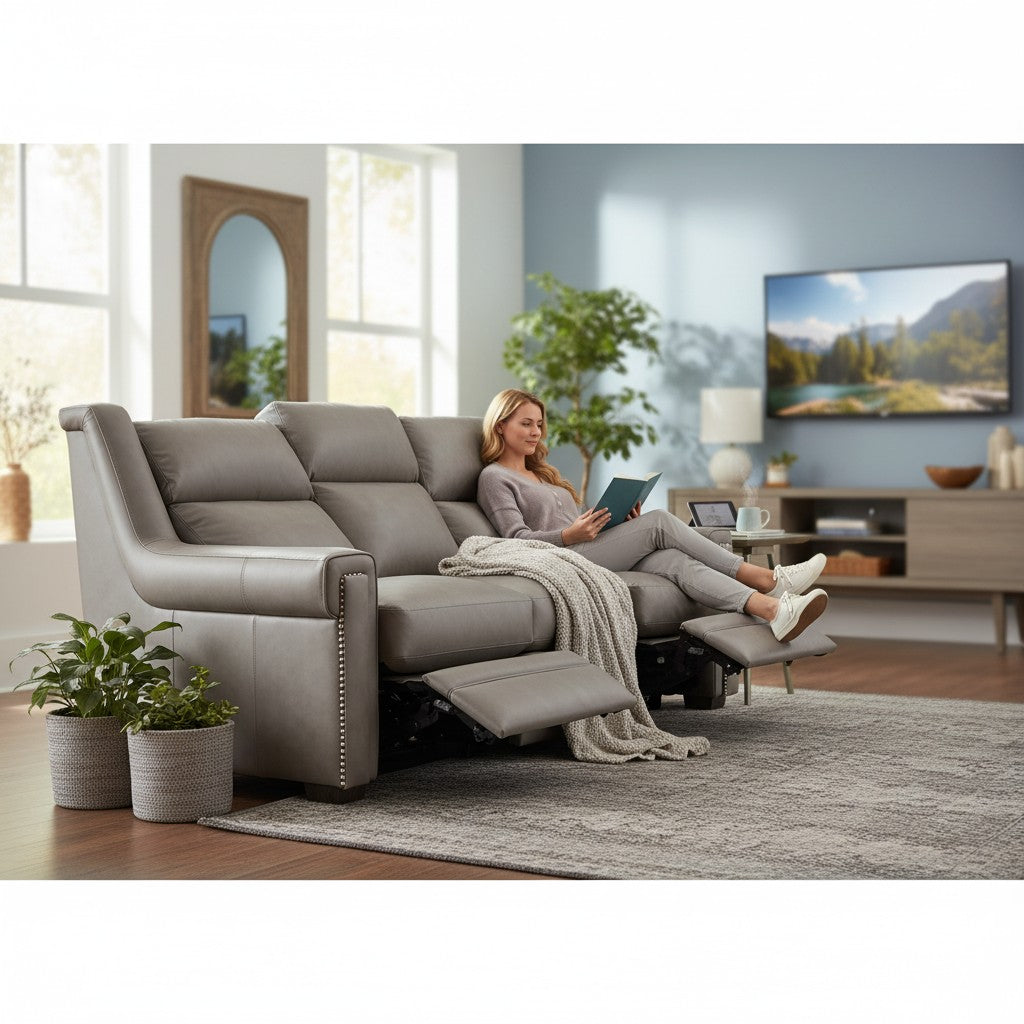 Grandaura Luxury Power Motion Leather Sofa