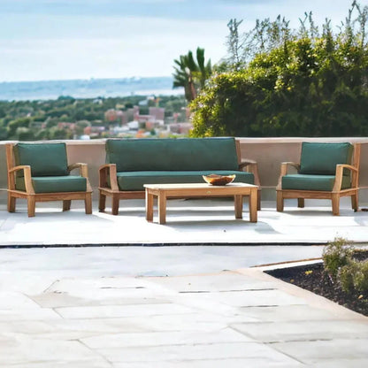 Grande Teak Club Chair with Sunbrella Cushions