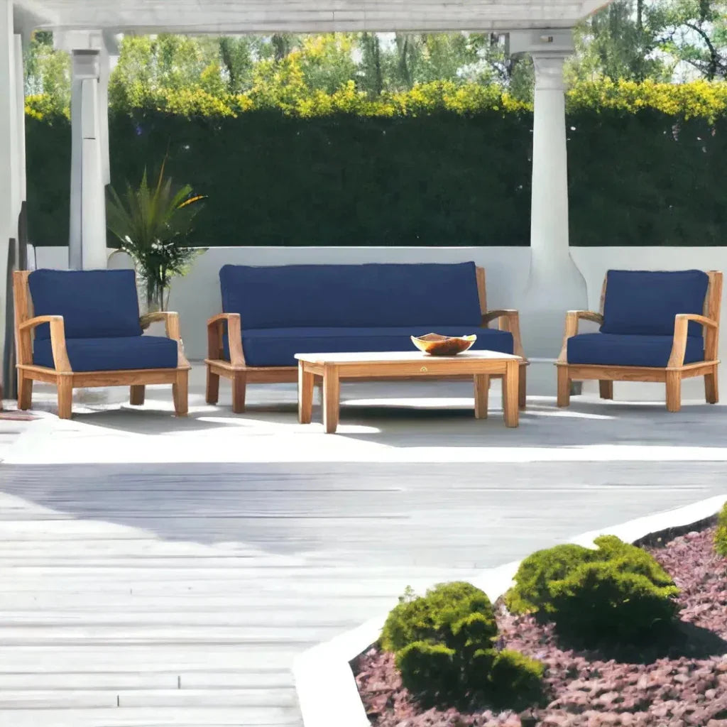 Grande Teak Club Chair with Sunbrella Cushions