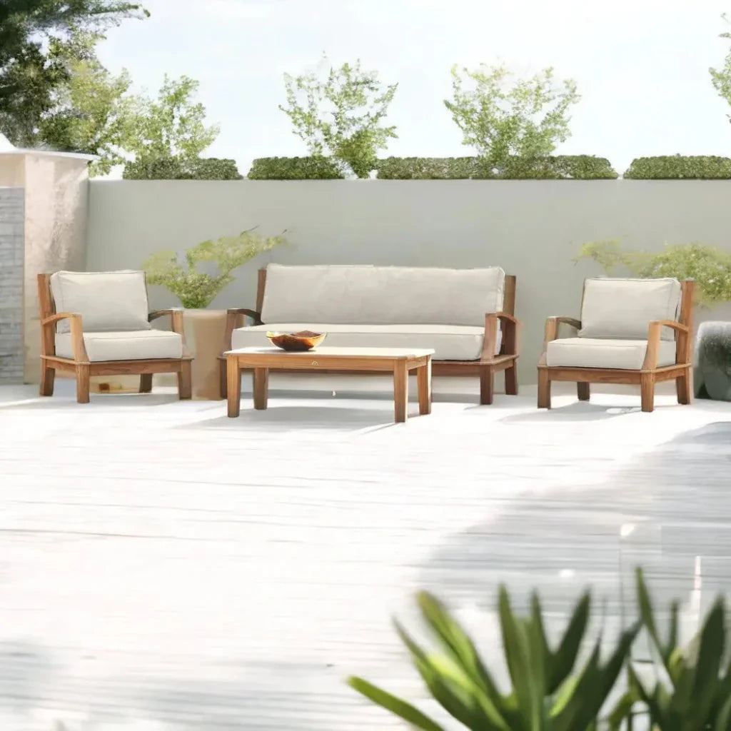 Grande Teak Club Chair with Sunbrella Cushions