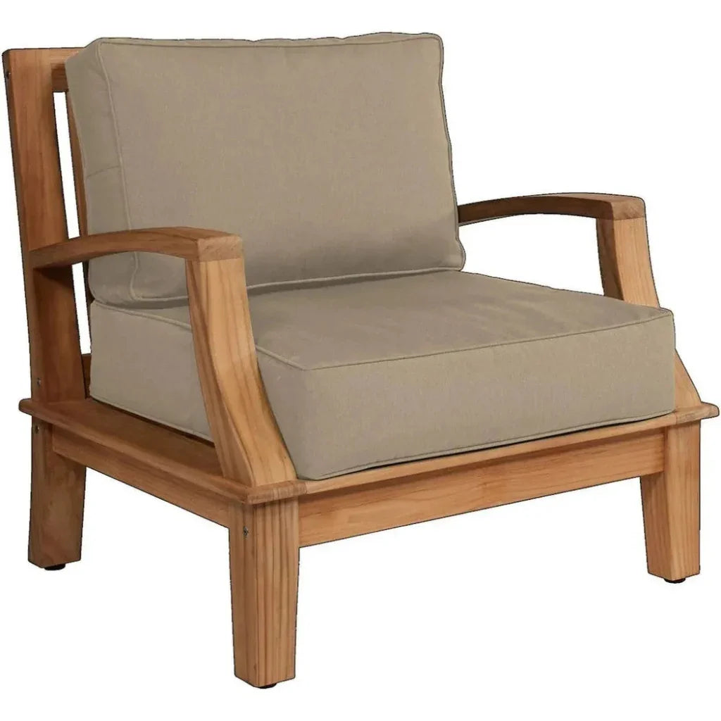 Grande Teak Club Chair with Sunbrella Cushions