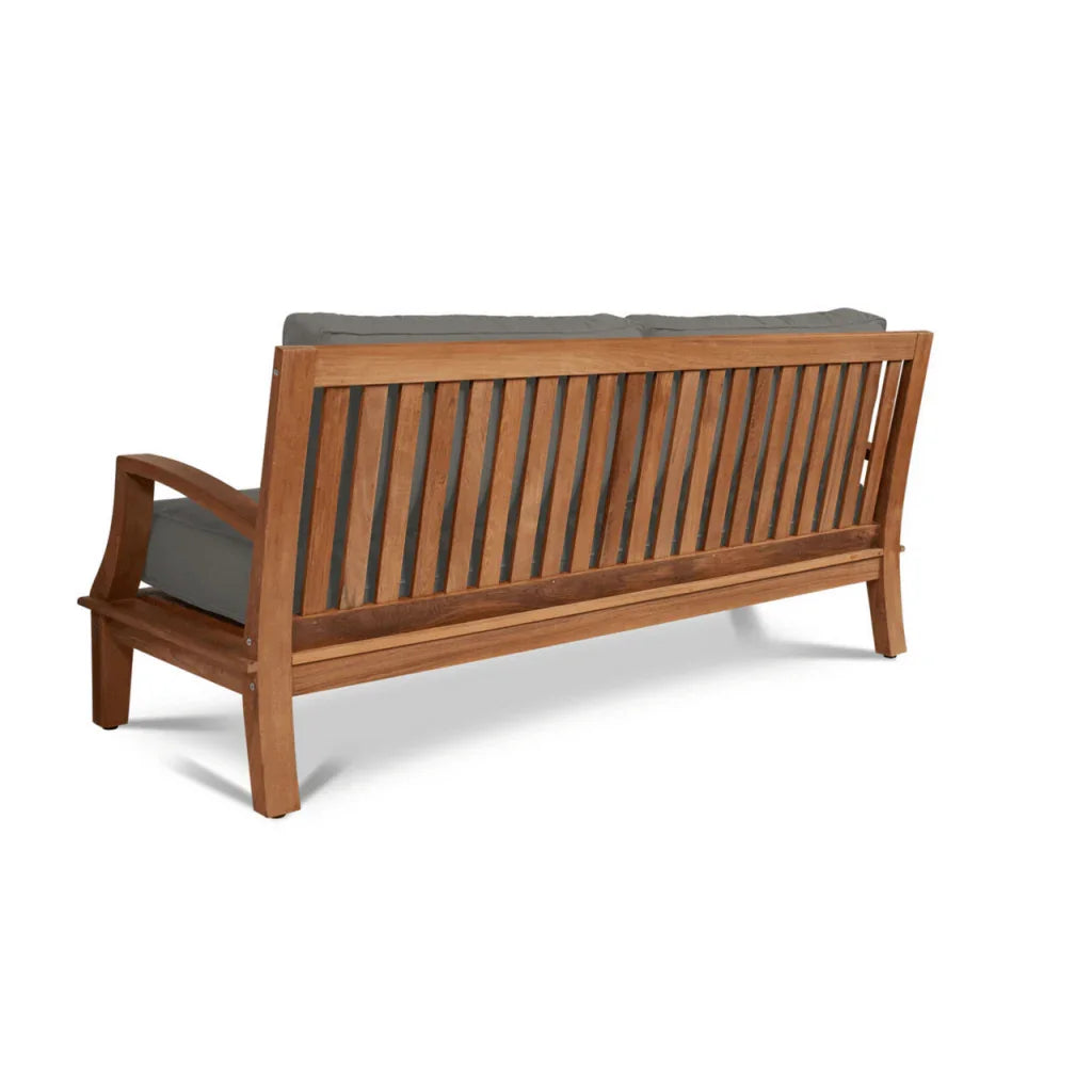 Grande Teak Patio Deep Sofa Set with Sunbrella Cushion 4PC