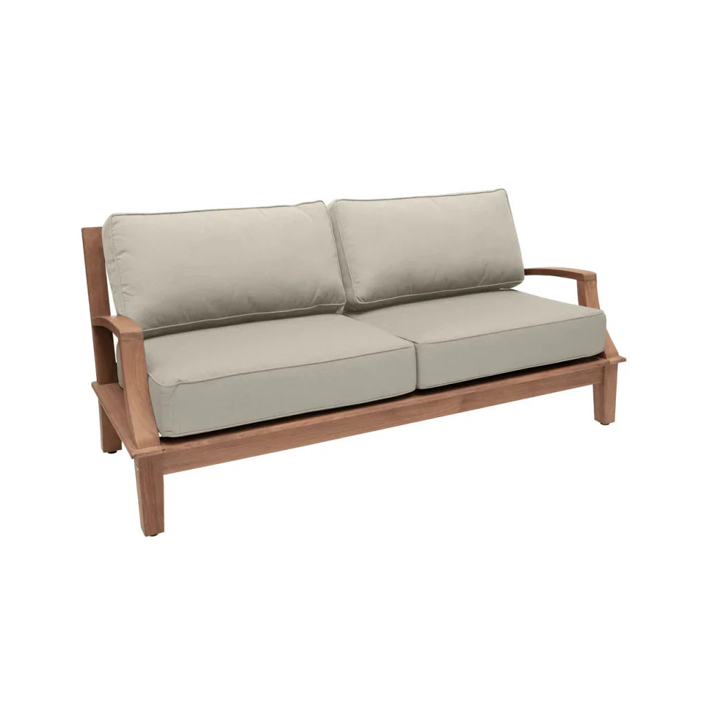 Grande Teak Patio Deep Sofa Set with Sunbrella Cushion 4PC