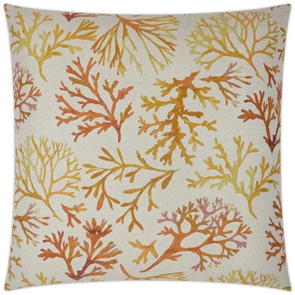 Great Barrier Tropical Red Throw Pillow Insert