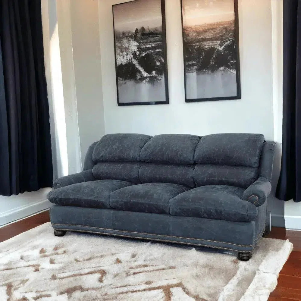 Gunslinger Leather Sofa - Custom Benchmade USA
