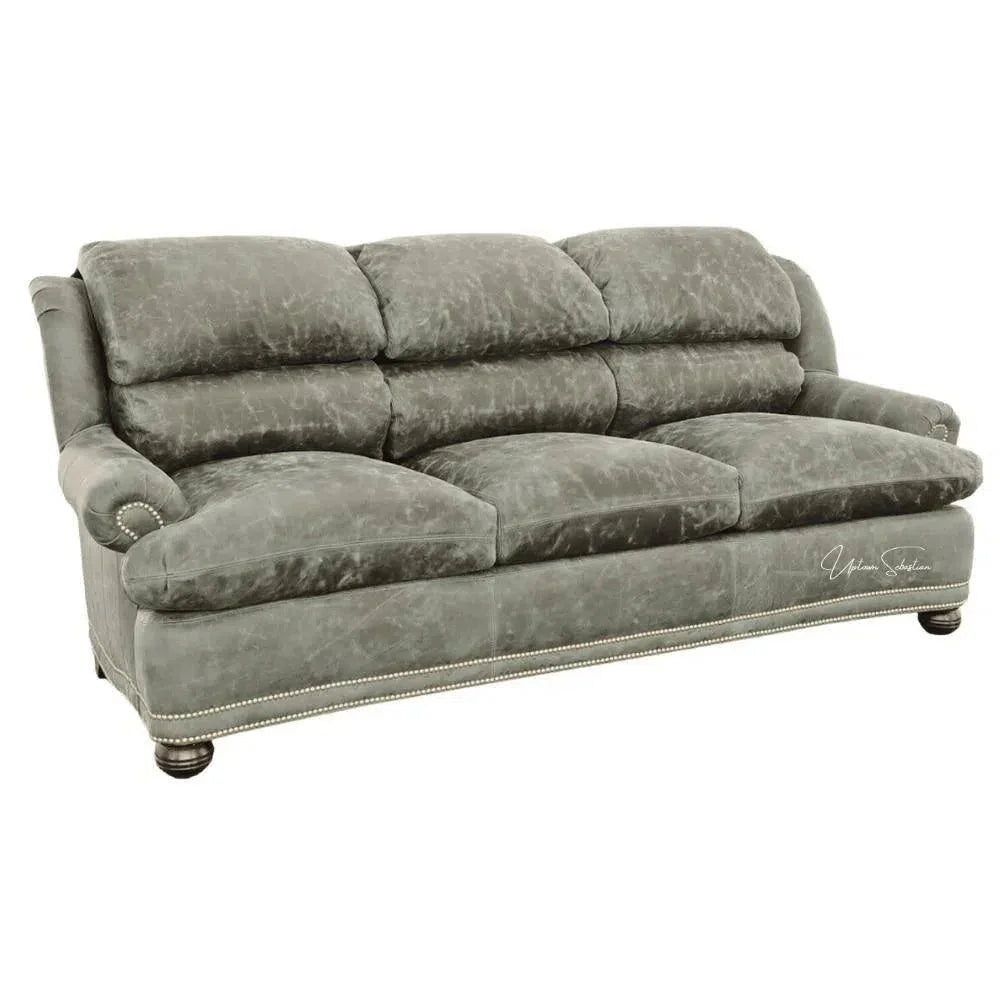 Gunslinger Leather Sofa - Custom Benchmade USA