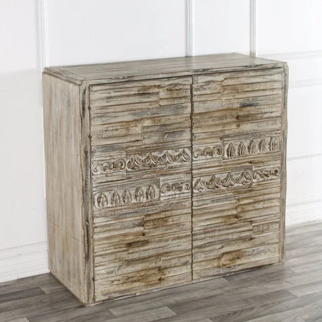 Gwen Wooden Brown Accent Cabinet