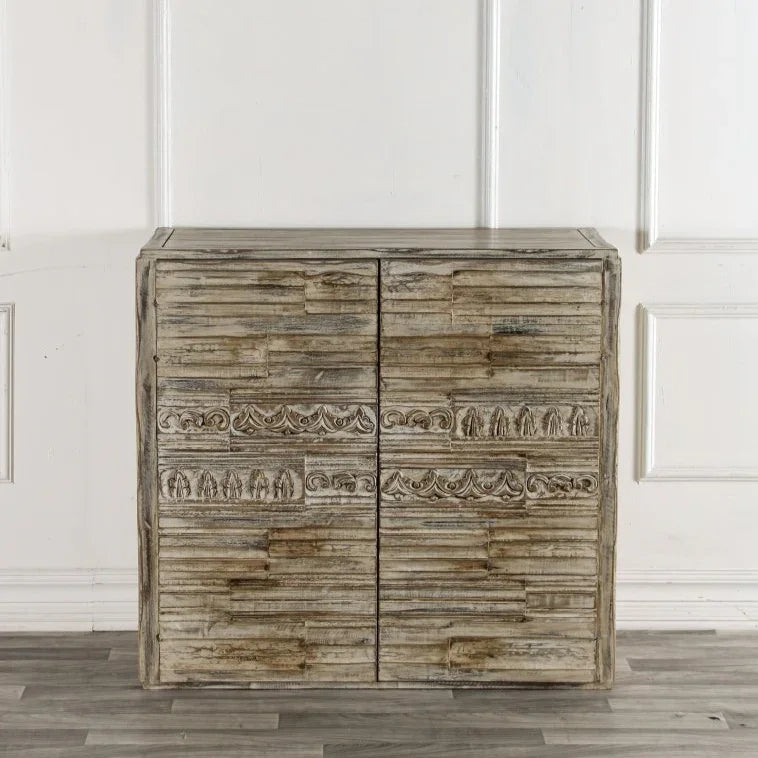 Gwen Wooden Brown Accent Cabinet