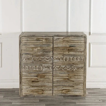 Gwen Wooden Brown Accent Cabinet