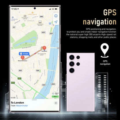 6.8-inch S24 Ultra 3GB+64GB Smartphone 6.8inch Phone Wholesale Telephone Face Recognition Fingerprint Android 12 4+64GB