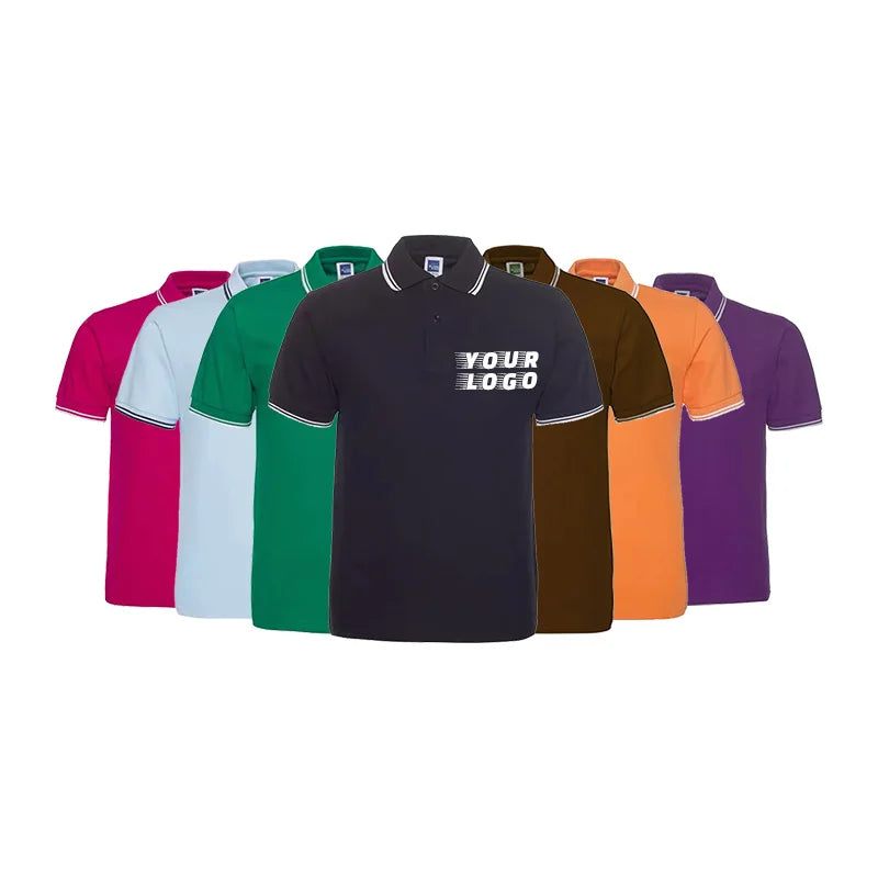 High Quality  Embroidered Cotton Polyester Sports Mens Business Golf Custom Logo Uniform Blank Plain Polo Shirt