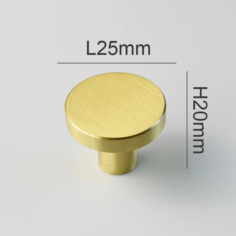 IHOMCASA Round Brass Gold Furniture Handles For Drawers Bathroom Kitchen Storage Cabinet Pulls Wardrobe Shoe Cupboard Door Knob