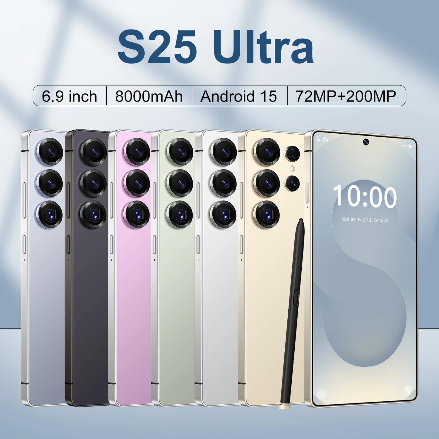 S25 Ultra Smartphone7.3inch Unlocked Dual Card 5G Smartphone Android Mobile Phones Telephone Wholesale Original S25 16G+1TB