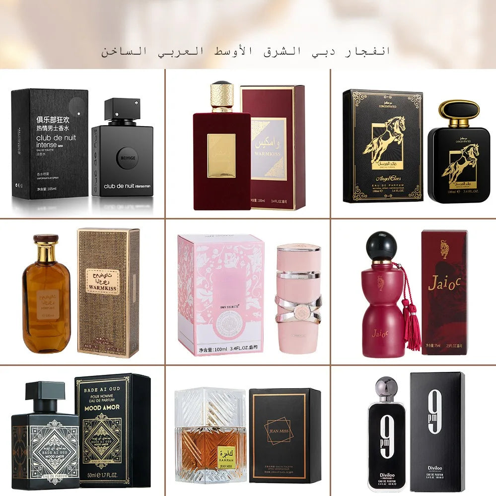 Middle East Dubai UAE Luxury Men's Woody & Milk Fragrance Long-Lasting Light Spray Perfume 100ml Shandong Origin ARAB Style