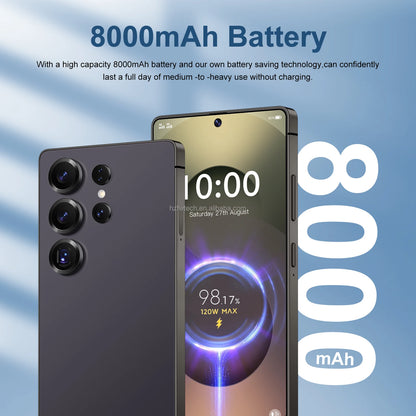S25 Ultra Smartphone7.3inch Unlocked Dual Card 5G Smartphone Android Mobile Phones Telephone Wholesale Original S25 16G+1TB