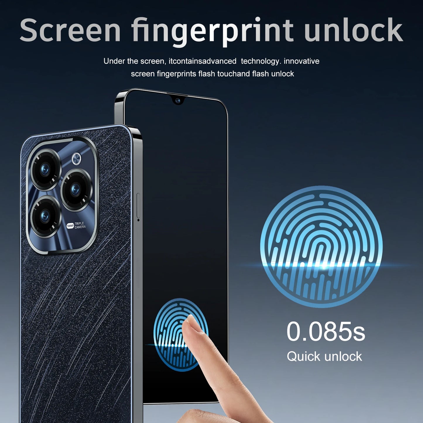 Top Selling Newest Mobile Phone Hot 40 Pro True 4G Smart Phone Manufacturing 7GB 64GB 6.5Inch Big Screen Smart Phones Android
