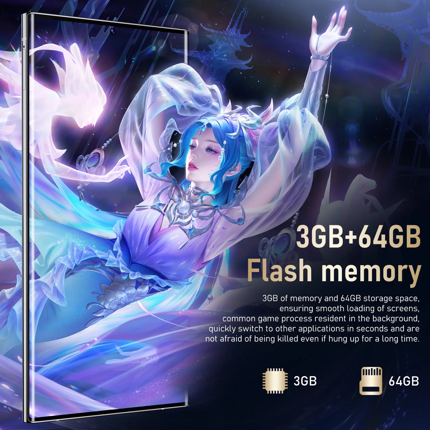 6.8-inch S24 Ultra 3GB+64GB Smartphone 6.8inch Phone Wholesale Telephone Face Recognition Fingerprint Android 12 4+64GB