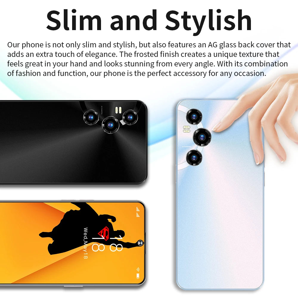 Celular NETWORK Full Display S30 Ultra 16GB+1TB 7.3 Inch Android 13 Cheap Phones for Mobile Smart Phone