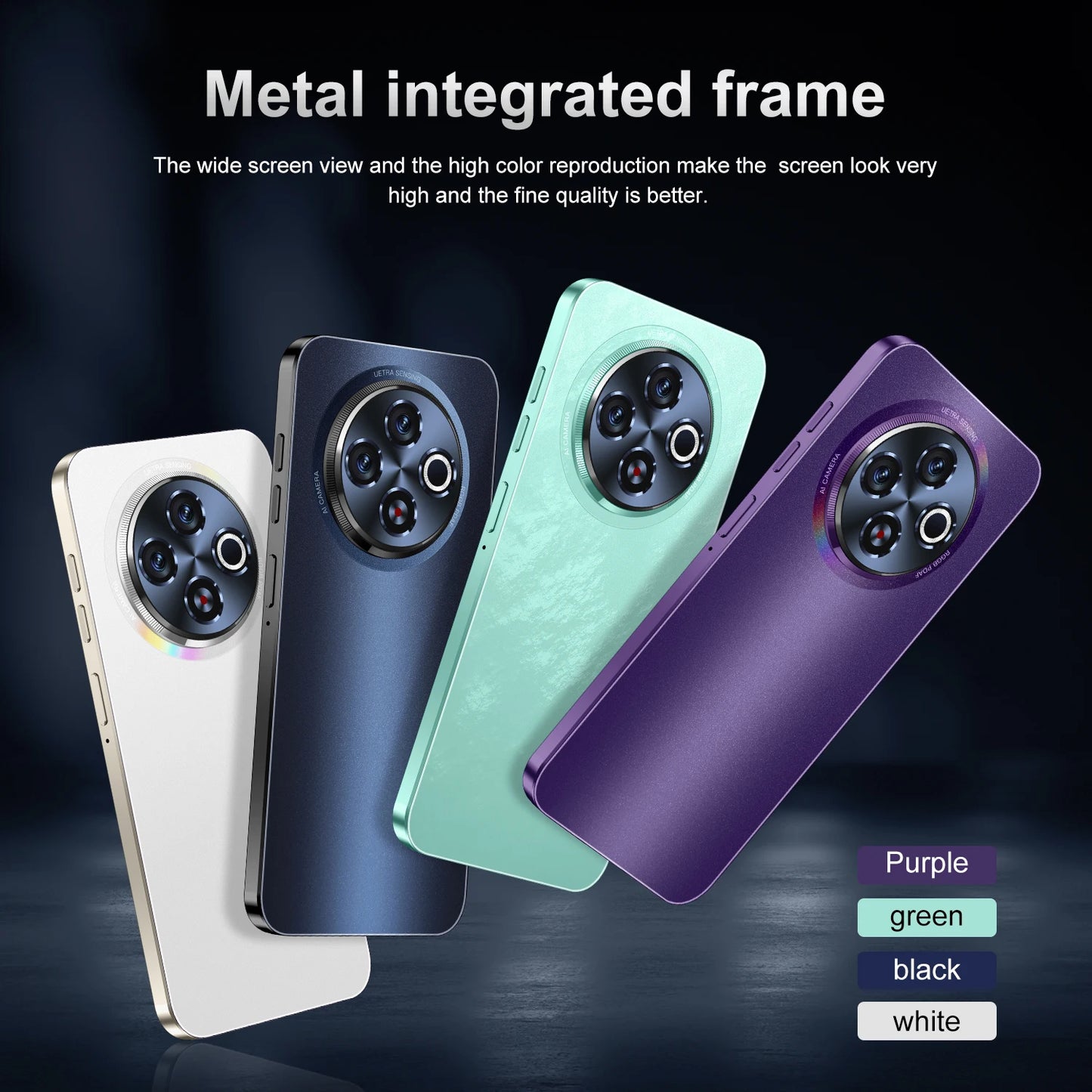 Newly Designed 30 5G Smartphone Large HD Screen 16GB +1TB Dual Card Dual Standby Decacore CPU Phones Mobile Android Gaming
