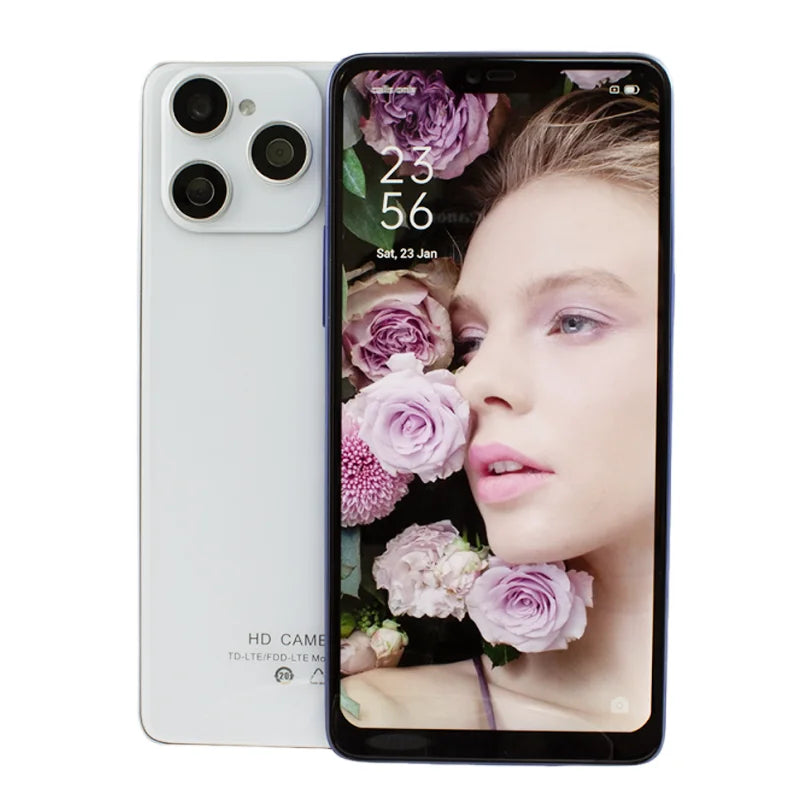 2025 Unlocked MTK 6771 Octa Core Face ID 3G/4G Mobile Phone 6.3inch HD OLED Screen 128GB ROM LTE Connectivity Smartphones New