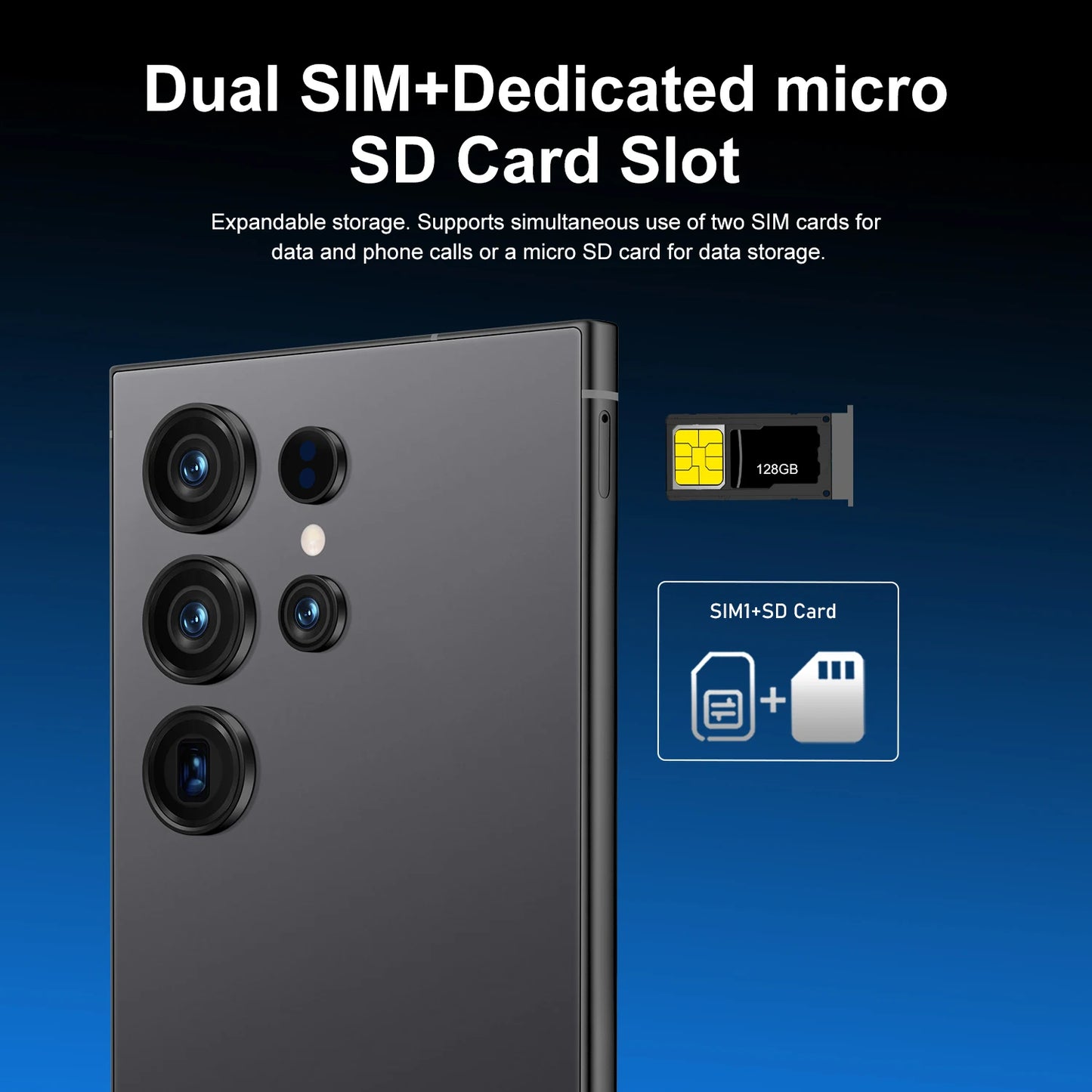 22G+2TB S25 Ultra Factory Price Big Screen Version Android 5G Smartphone Dual-SIM HD Unlocked Phones Built-in Pen 108MP