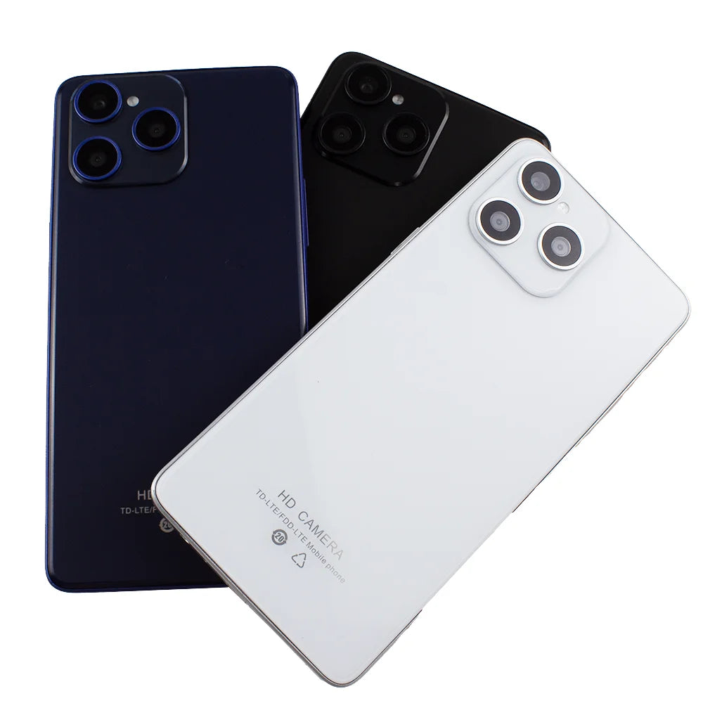 2025 Unlocked MTK 6771 Octa Core Face ID 3G/4G Mobile Phone 6.3inch HD OLED Screen 128GB ROM LTE Connectivity Smartphones New