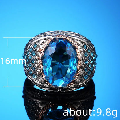 F577 Women's Cocktail Ring Oval Lab Created Cubic Zirconia Prong Setting Party Fashion Rings