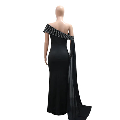 Women's New Arrival Slant-Shoulder Sexy Fitted Ribbon Dresses