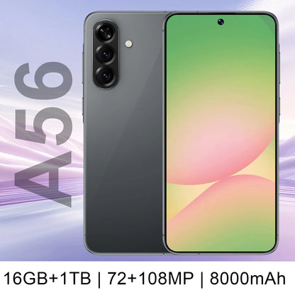 Factory Price Original A56 5G Dual SIM Smartphone 144Hz 108MP Android Phone Quick Charge Big Screen Phone CDMA