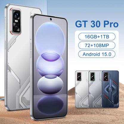2025 Original GT30 Pro 5G Smartphone 16GB+1TB 7.3 Inch Deca Core 108MP LED 4K Android Mobile Phones Unlocked Dual SIM