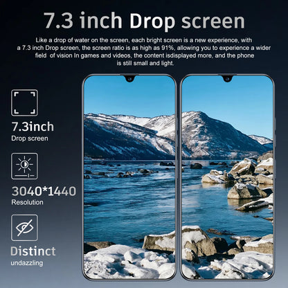 Top Selling Newest Mobile Phone Hot 40 Pro True 4G Smart Phone Manufacturing 7GB 64GB 6.5Inch Big Screen Smart Phones Android