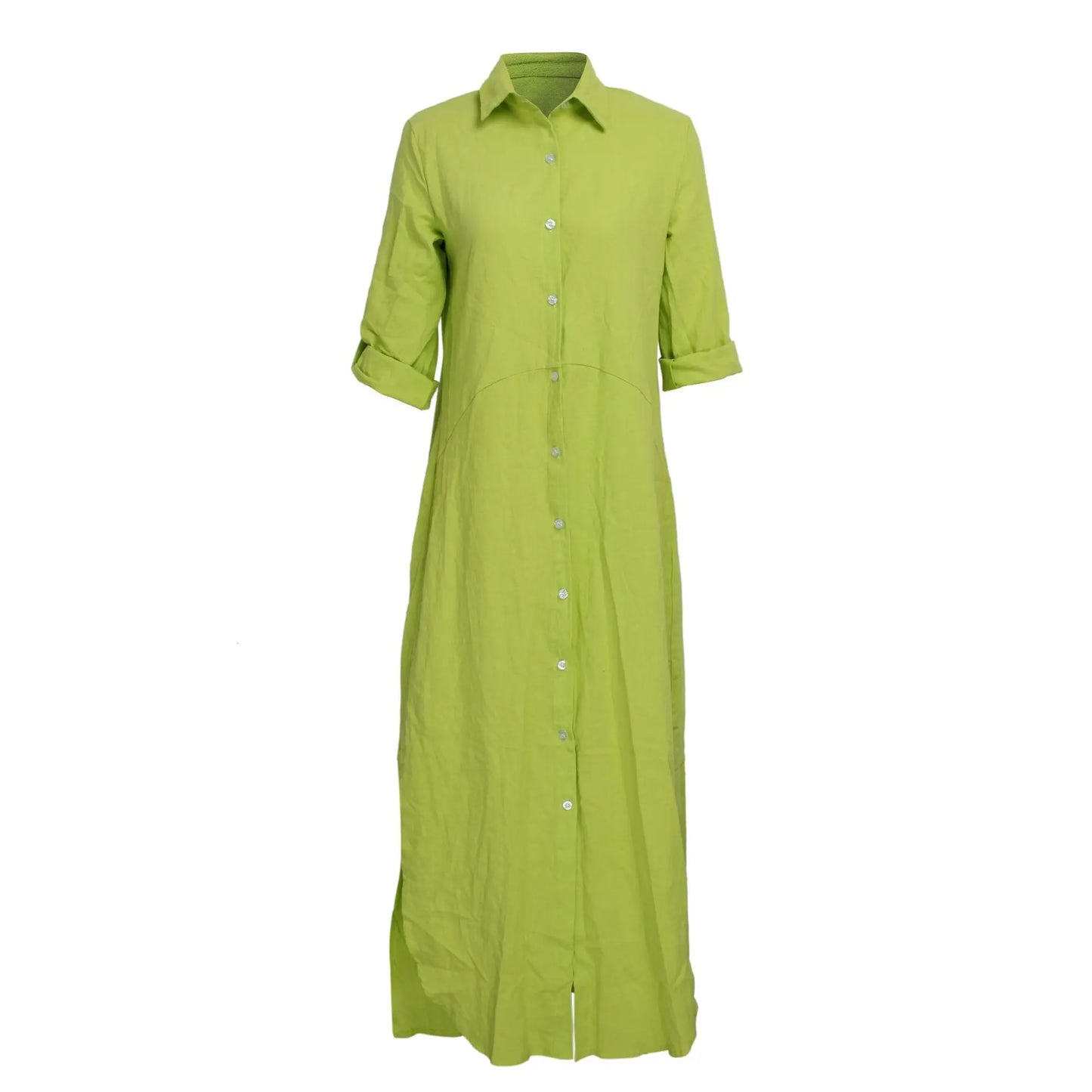 Women Summer Long Maxi Shirt Dress Sexy Long Sleeve Loose Casual Street Dresses Loose Dress