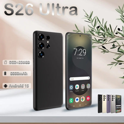 Sell Well Very Friendly Factory Price S26 Ultra Smartphone 8GB+256GB Unlocked Dual Card 7.3 Inches Screen Mobile Phones