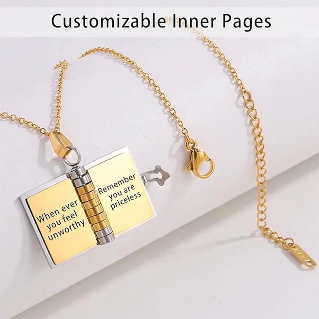 My Little Star Book Necklace for Daughter Son Letter Birthday National Sisters Day Gift