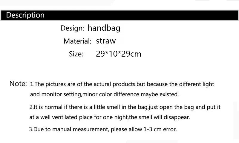 Large Capacity Straw Woven Handbag Handwoven Hollow Women Shoulder Bag Travel Vacation Summer Beach Bag Top Handle Bags