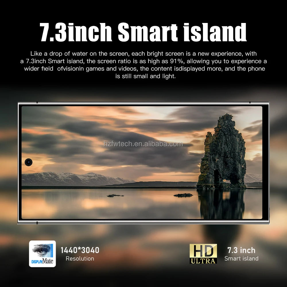 Best Selling S24 Ultra 5G Smartphone 7-Inch Version with Dual SIM Android14 CDMA Cellular 4G/5G Mobile Phones