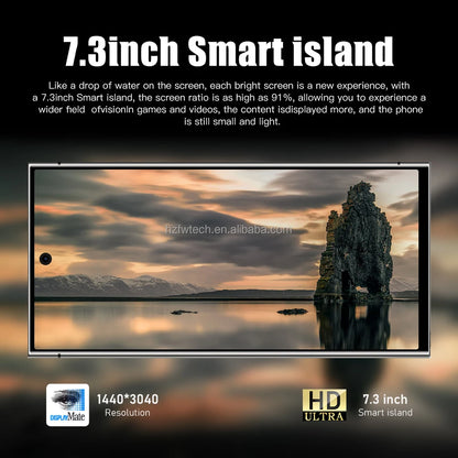 Best Selling S24 Ultra 5G Smartphone 7-Inch Version with Dual SIM Android14 CDMA Cellular 4G/5G Mobile Phones