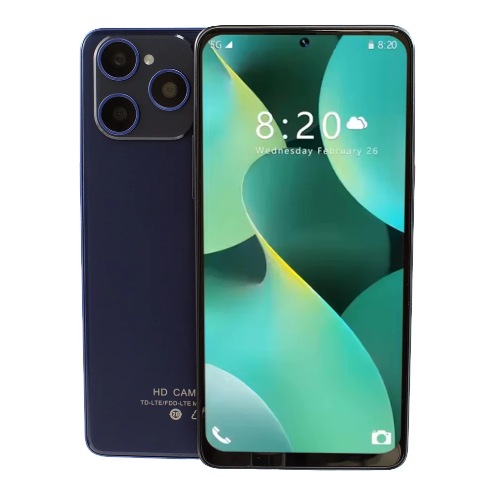 2025 Unlocked MTK 6771 Octa Core Face ID 3G/4G Mobile Phone 6.3inch HD OLED Screen 128GB ROM LTE Connectivity Smartphones New