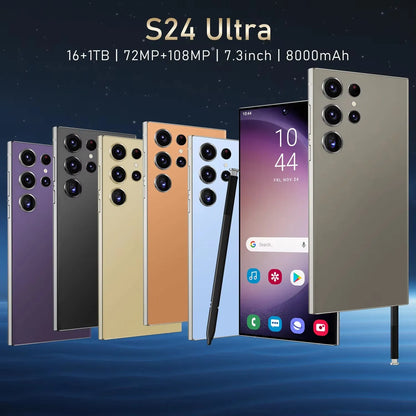 Sell at the Lowest Price Factory Price S26 Ultra Smartphone 8GB+256GB Unlocked Dual Card 7.3 Inches Screen Mobile Phones