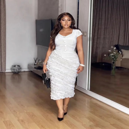 Babh Casual Suit V-Neck Strapless Backless Sexy Sheath Celebrity-Style Instagram-Worthy Winter Arrival