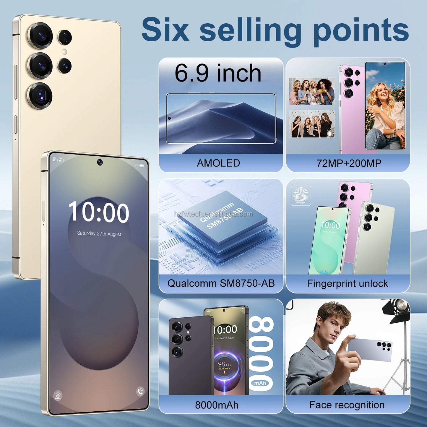 S25 Ultra Smartphone7.3inch Unlocked Dual Card 5G Smartphone Android Mobile Phones Telephone Wholesale Original S25 16G+1TB