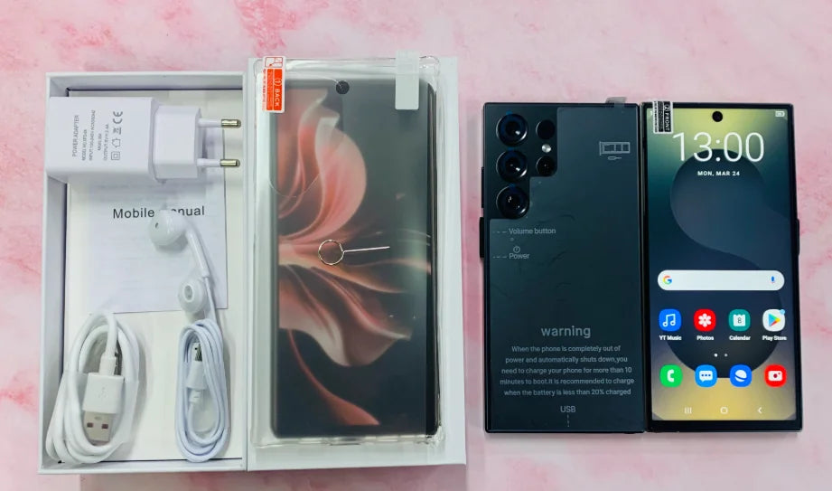 22G+2TB S25 Ultra Factory Price Big Screen Version Android 5G Smartphone Dual-SIM HD Unlocked Phones Built-in Pen 108MP